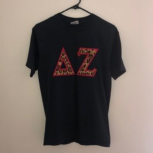 Delta Zeta Letters T Shirt